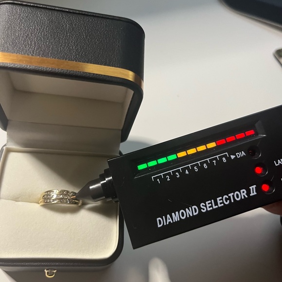 14k 3-Row 3/4 CT  Diamond Band Ring - Picture 10 of 11